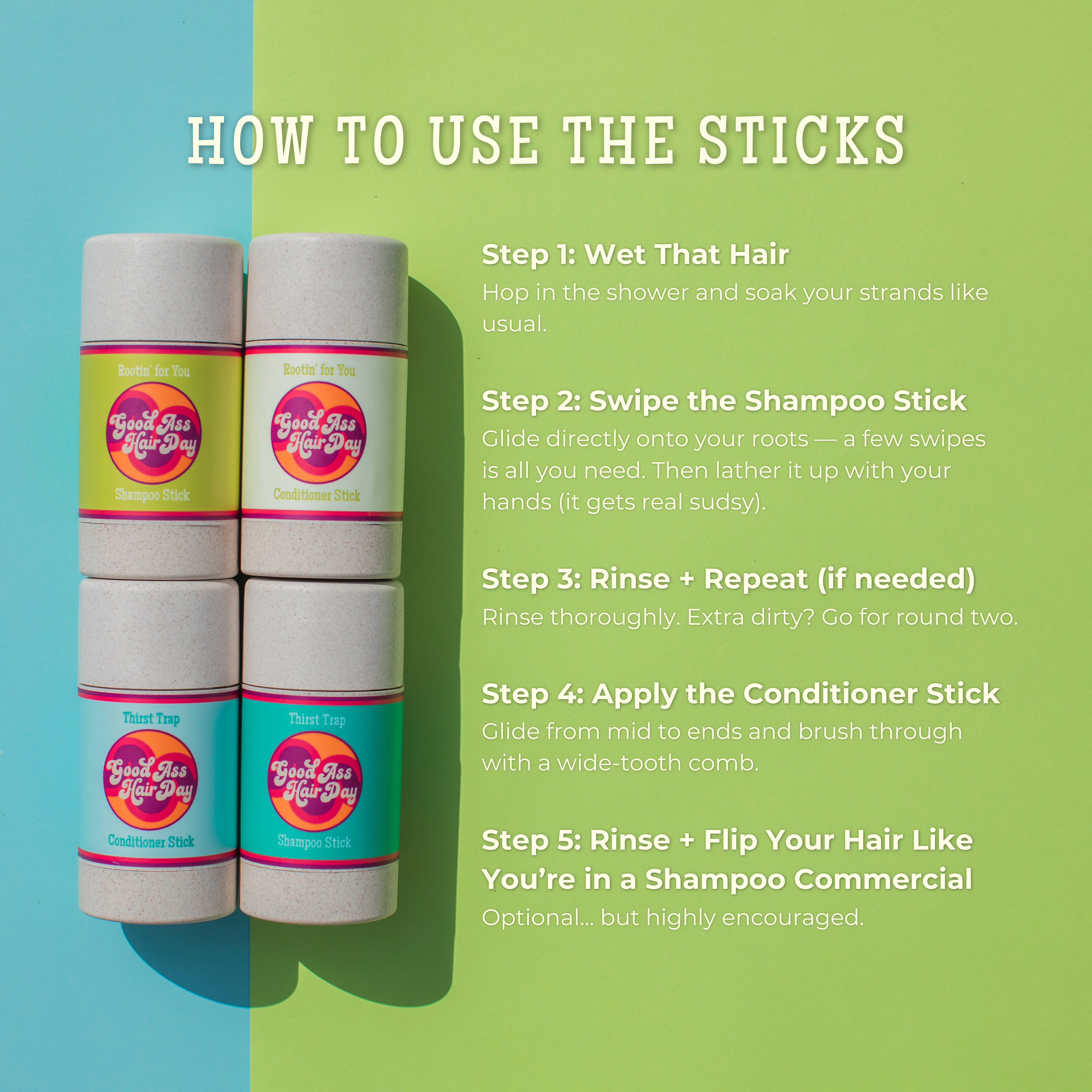 Wholesale- Rootin' For You Shampoo Stick