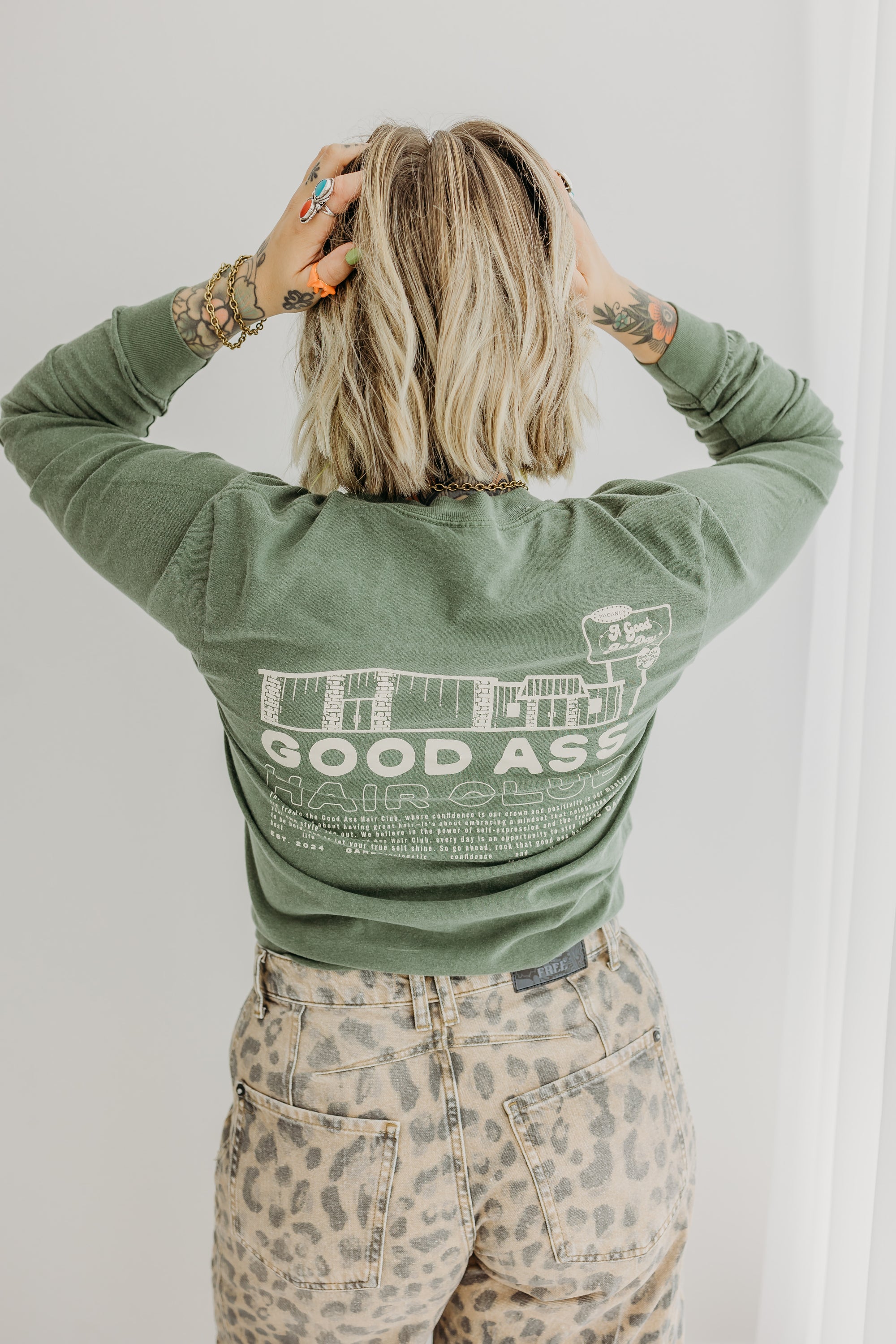 Good Ass Hair Club Long Sleeve Tee