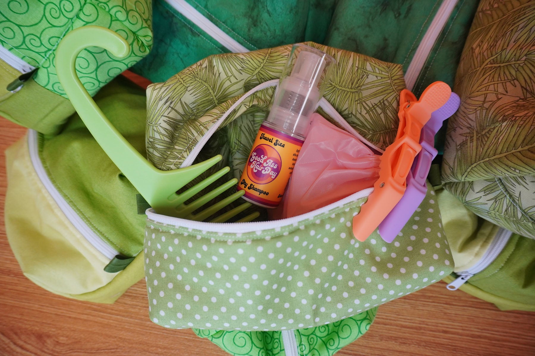 Upcycled Travel Bag and Good Ass Hair Day Essentials