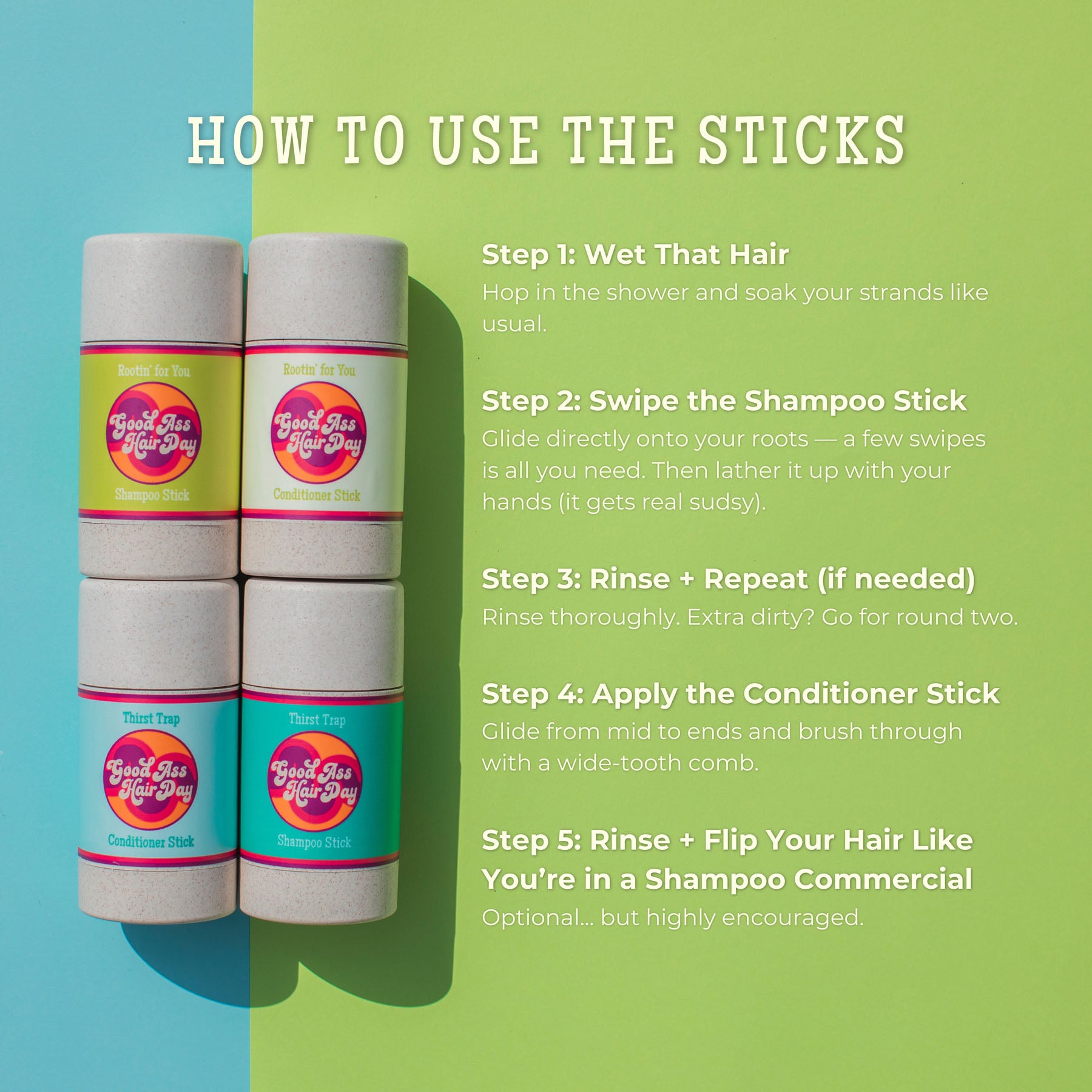 Wholesale- Rootin' For You Shampoo Stick